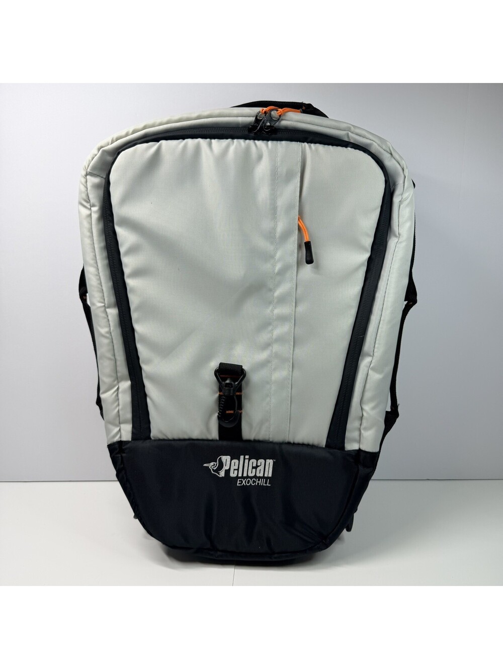 Pelican ExoChill Soft Sided Cooler Bag Gray Orange Insulated Missing Strap Kayak